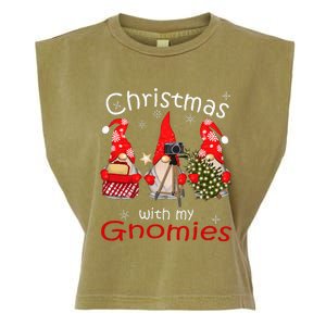 Gnome Family Christmas Gnomies Xmas Garment-Dyed Women's Muscle Tee