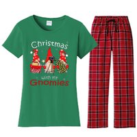 Gnome Family Christmas Gnomies Xmas Women's Flannel Pajama Set