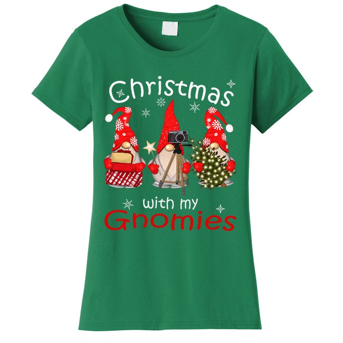 Gnome Family Christmas Gnomies Xmas Women's T-Shirt