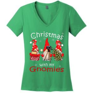 Gnome Family Christmas Gnomies Xmas Women's V-Neck T-Shirt