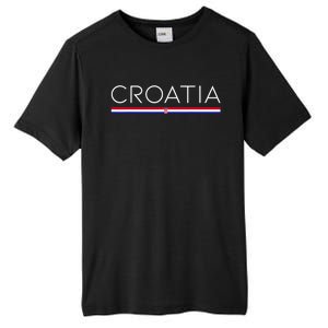 Gift For Croatian Croatia Gift Croatia Flag Croatia Tall Fusion ChromaSoft Performance T-Shirt