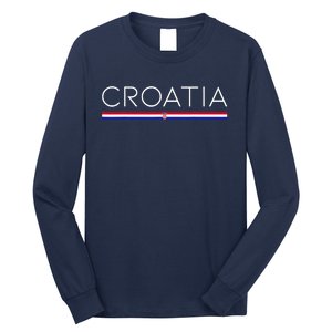 Gift For Croatian Croatia Gift Croatia Flag Croatia Long Sleeve Shirt