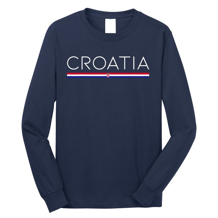 Gift For Croatian Croatia Gift Croatia Flag Croatia Long Sleeve Shirt