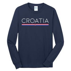 Gift For Croatian Croatia Gift Croatia Flag Croatia Tall Long Sleeve T-Shirt