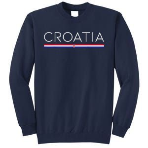 Gift For Croatian Croatia Gift Croatia Flag Croatia Tall Sweatshirt