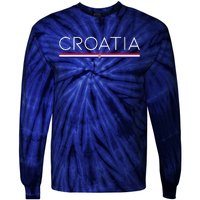 Gift For Croatian Croatia Gift Croatia Flag Croatia Tie-Dye Long Sleeve Shirt