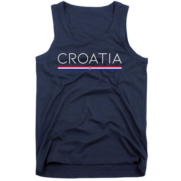 Gift For Croatian Croatia Gift Croatia Flag Croatia Tank Top