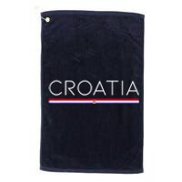 Gift For Croatian Croatia Gift Croatia Flag Croatia Platinum Collection Golf Towel