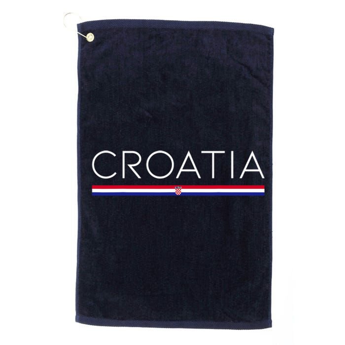 Gift For Croatian Croatia Gift Croatia Flag Croatia Platinum Collection Golf Towel