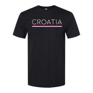 Gift For Croatian Croatia Gift Croatia Flag Croatia Softstyle CVC T-Shirt