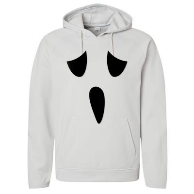 Ghost Face Costume Funny Kids Halloween Outfit Ghoul Face Performance Fleece Hoodie