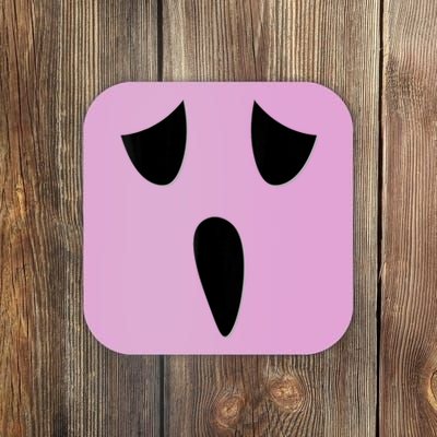 Ghost Face Costume Funny Kids Halloween Outfit Ghoul Face Coaster