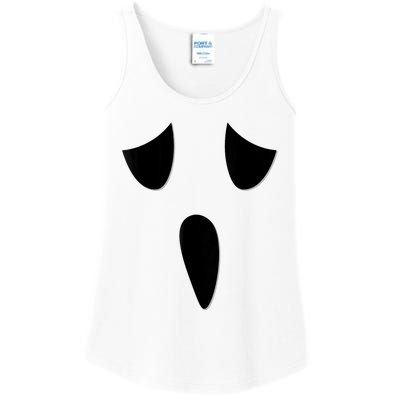 Ghost Face Costume Funny Kids Halloween Outfit Ghoul Face Ladies Essential Tank