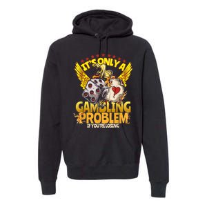 Gambler Funny Casino Gambling Poker Player Premium Hoodie