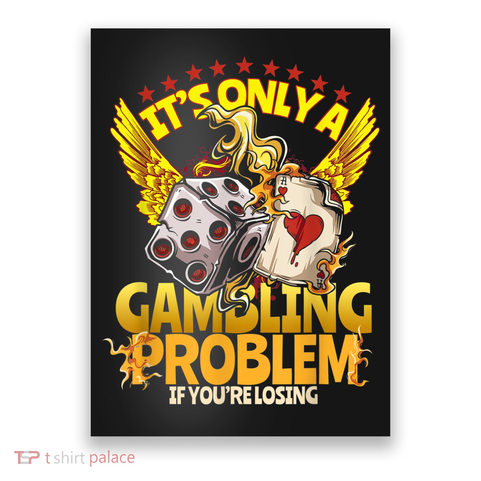 Gambler Funny Casino Gambling Poker Player Poster