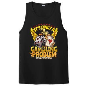 Gambler Funny Casino Gambling Poker Player PosiCharge Competitor Tank