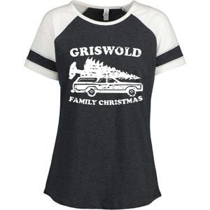 Griswold Family Christmas Enza Ladies Jersey Colorblock Tee