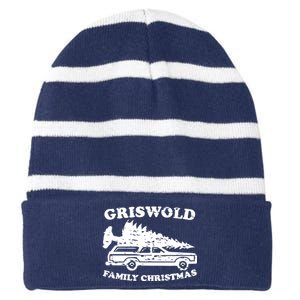 Griswold Family Christmas Striped Beanie with Solid Band