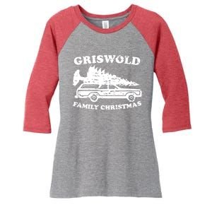 Griswold Family Christmas Women's Tri-Blend 3/4-Sleeve Raglan Shirt