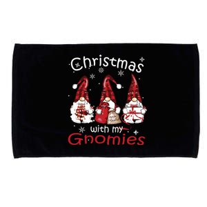 Gnome Family Christmas Shirts For Women Buffalo Plaid Microfiber Hand Towel