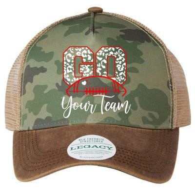 Go Football Custom Team Name Personalized Fan Legacy Tie Dye Trucker Hat