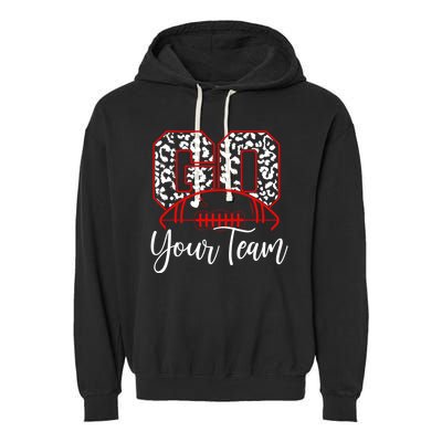 Go Football Custom Team Name Personalized Fan Garment-Dyed Fleece Hoodie