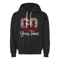 Go Football Custom Team Name Personalized Fan Garment-Dyed Fleece Hoodie