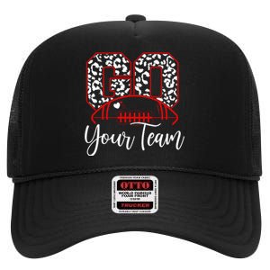 Go Football Custom Team Name Personalized Fan High Crown Mesh Back Trucker Hat