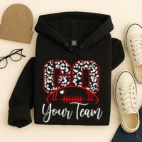 Go Football Custom Team Name Personalized Fan Hoodie