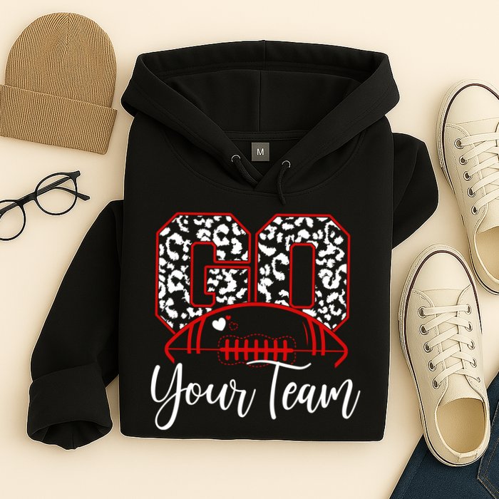 Go Football Custom Team Name Personalized Fan Hoodie