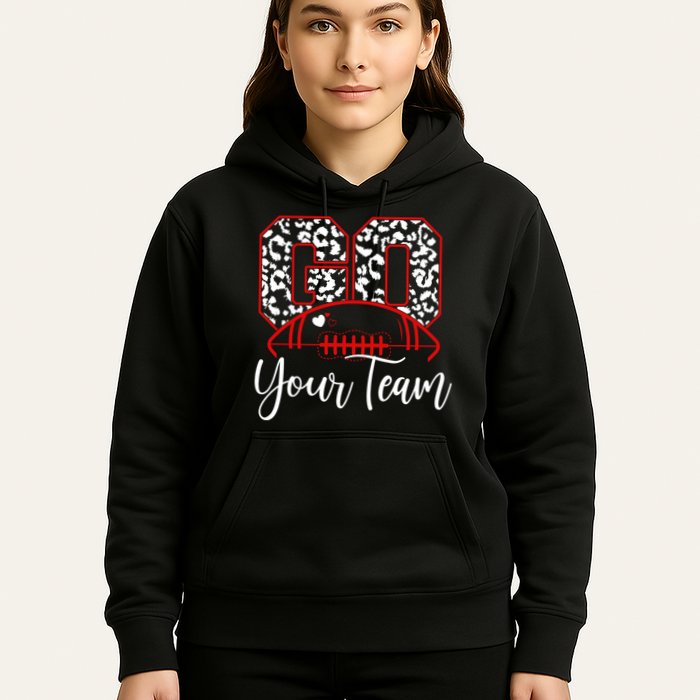 Go Football Custom Team Name Personalized Fan Hoodie