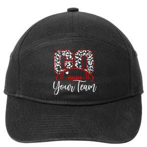 Go Football Custom Team Name Personalized Fan 7-Panel Snapback Hat