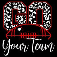 Go Football Custom Team Name Personalized Fan 7-Panel Snapback Hat