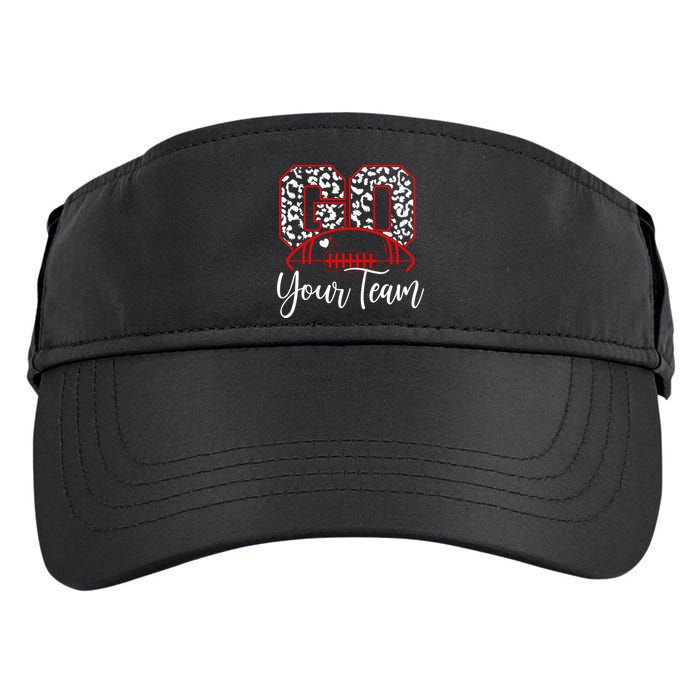 Go Football Custom Team Name Personalized Fan Adult Drive Performance Visor