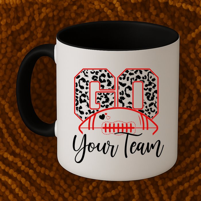 Go Football Custom Team Name Personalized Fan Mug
