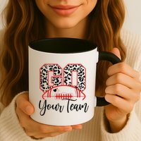 Go Football Custom Team Name Personalized Fan Mug