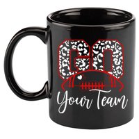Go Football Custom Team Name Personalized Fan 11oz C Handle Ceramic Mug