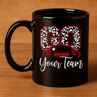 Go Football Custom Team Name Personalized Fan 11oz C Handle Ceramic Mug