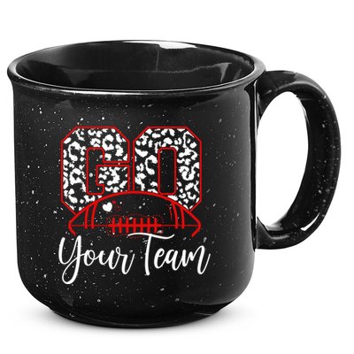 Go Football Custom Team Name Personalized Fan 15oz Campfire Ceramic Mug