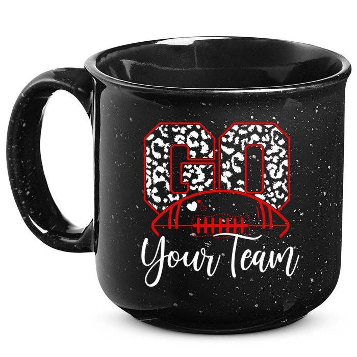 Go Football Custom Team Name Personalized Fan 15oz Campfire Ceramic Mug