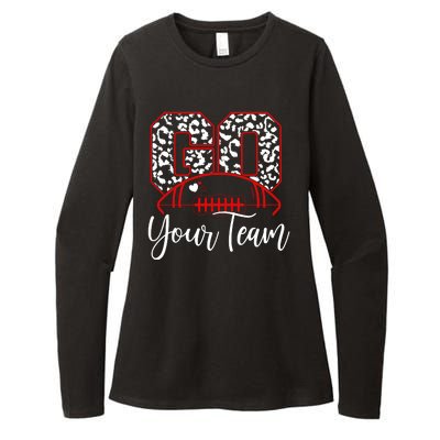 Go Football Custom Team Name Personalized Fan Womens CVC Long Sleeve Shirt