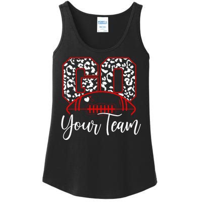 Go Football Custom Team Name Personalized Fan Ladies Essential Tank