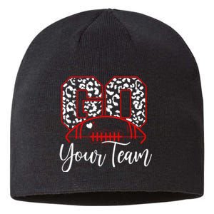 Go Football Custom Team Name Personalized Fan Sustainable Beanie