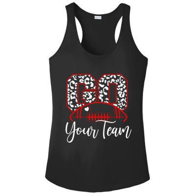 Go Football Custom Team Name Personalized Fan Ladies PosiCharge Competitor Racerback Tank