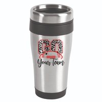 Go Football Custom Team Name Personalized Fan 16oz Travel Tumbler