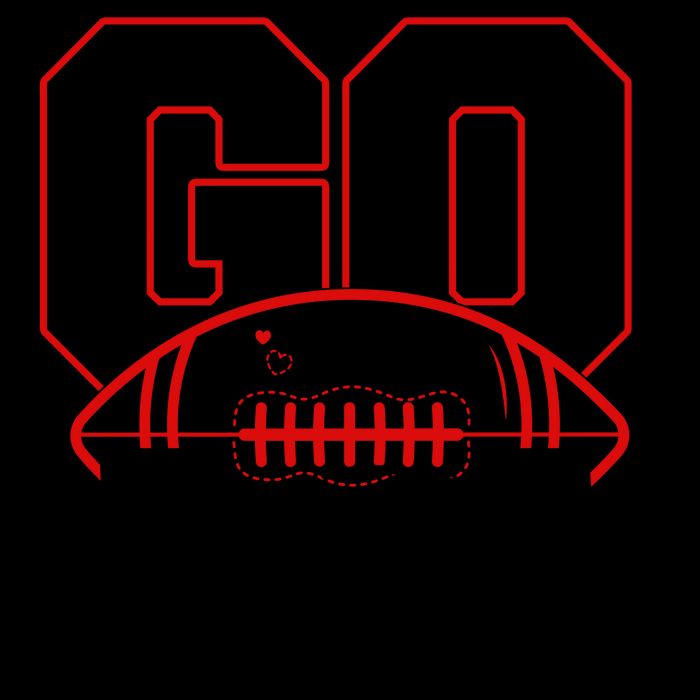 Go Football Custom Team Name Personalized Fan 16oz Travel Tumbler