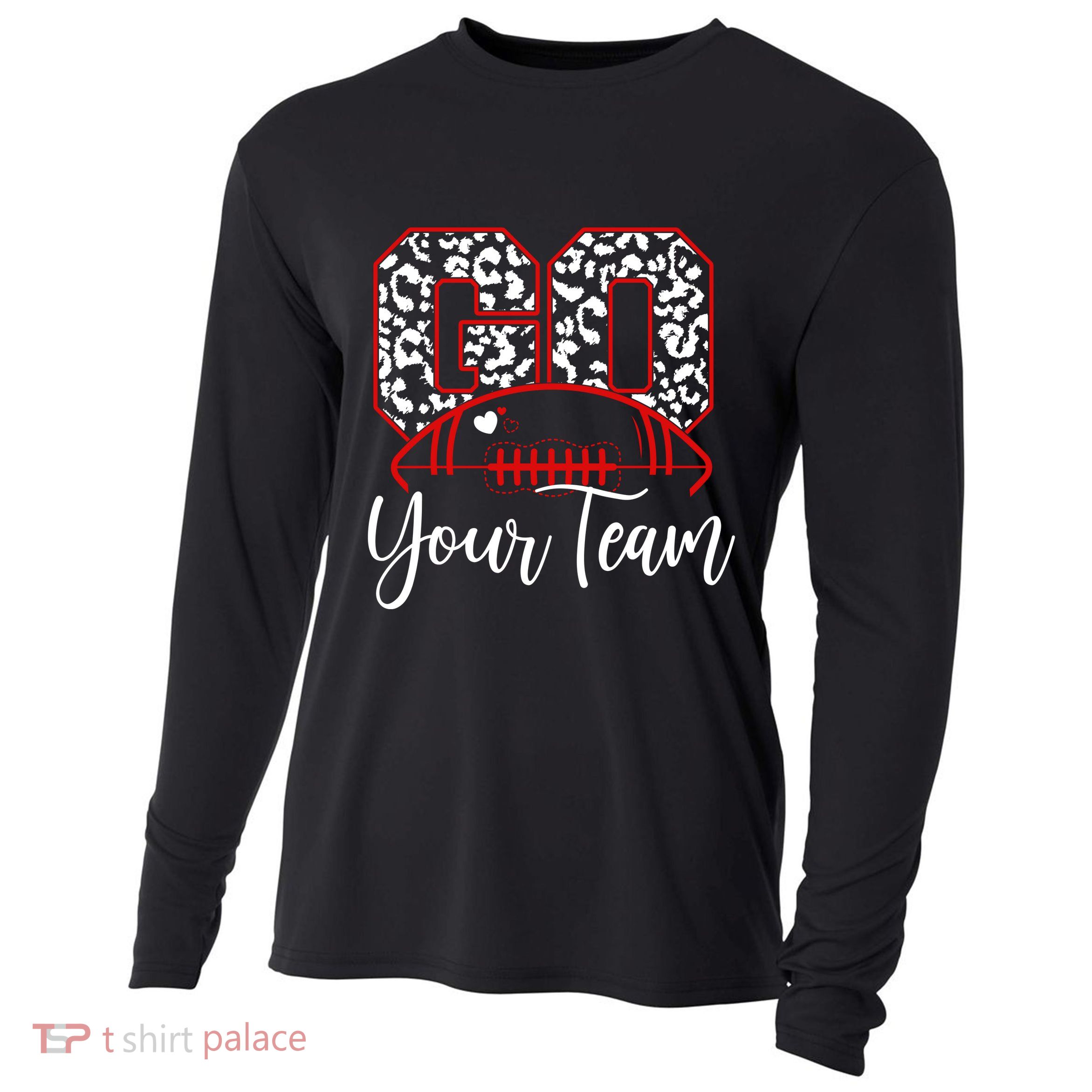 Go Football Custom Team Name Personalized Fan Cooling Performance Long Sleeve Crew