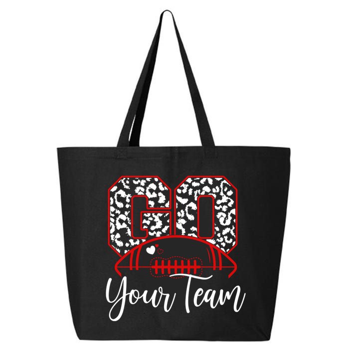 Go Football Custom Team Name Personalized Fan 25L Jumbo Tote