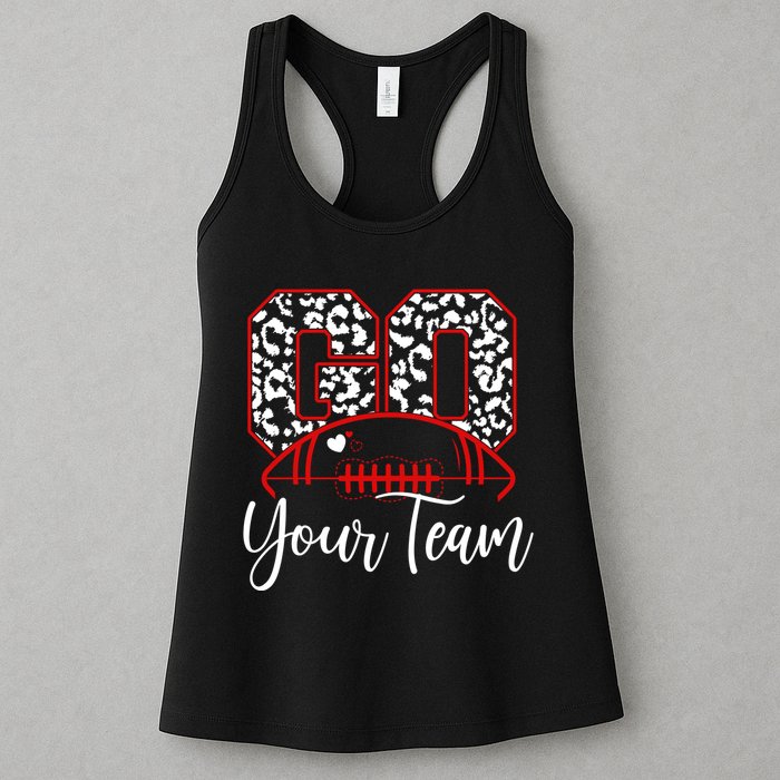 Go Football Custom Team Name Personalized Fan Womens Tank Top