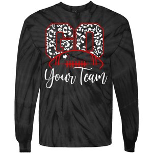 Go Football Custom Team Name Personalized Fan Tie-Dye Long Sleeve Shirt